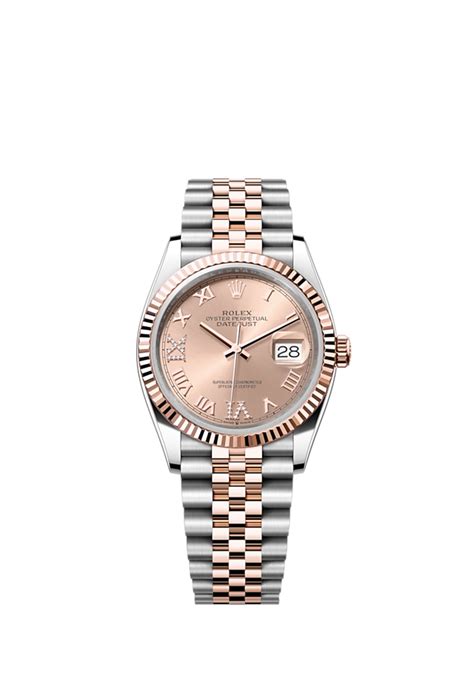 Montre Rolex Datejust 36 : acier Oystersteel et or Everose